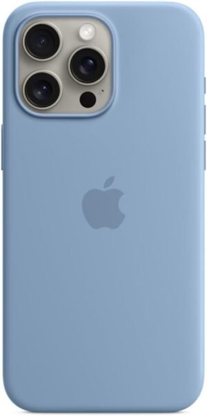 Apple iPhone 15 Pro Max Silicone Case with MagSafe - Winter Blue