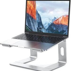 BESIGN LS03 Aluminum Laptop Stand, Ergonomic Detachable Computer Stand, Riser Holder Notebook Stand Compatible with Air, Pro, Dell, HP, Lenovo More 10-15.6" Laptops, Silver