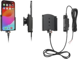 Brodit Device Holder 727374 | Made in Sweden | with Charging Function for Smartphones - Apple iPhone 15 Plus