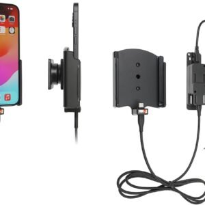 Brodit Device Holder 727374 | Made in Sweden | with Charging Function for Smartphones - Apple iPhone 15 Plus