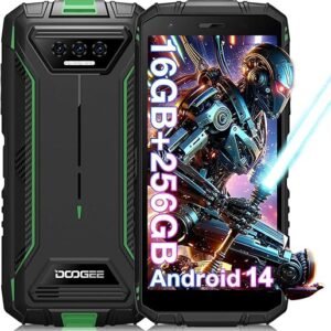 DOOGEE S41 MAX Rugged Smartphone 2024,16GB + 256GB/SD 1TB, Android 14 Rugged Phone,6300mAh Rugged Cell Phone, 5.5" HD+ Display, IP68 Waterproof Outdoor Military Grade 4G Mobile...