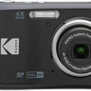 KODAK PIXPRO Friendly Zoom FZ45-BK 16MP Digital Camera with 4X Optical Zoom 27mm Wide Angle and 2.7" LCD Screen (Black)