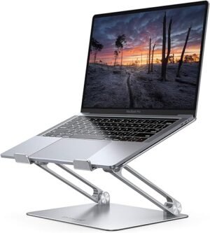 Lamicall Adjustable Laptop Stand, Portable Laptop Riser, Aluminum Laptop Stand for Desk Foldable, Ergonomic Computer Notebook Stand Holder for MacBook Air Pro, Dell XPS, HP...