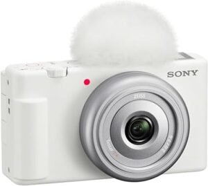 Sony ZV-1F Vlog Camera for Content Creators and Vloggers White