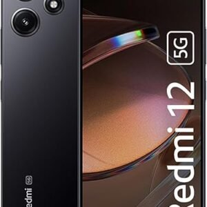 Xiaomi Redmi 12 5G | Unlocked Dual-SIM Android Smart Phone | 90Hz 6.79" FHD+ Display | 50MP Al Dual Camera | 5000 mAh Battery | Snapdragon 4 Gen 2 with 5G | Midnight Black