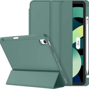 ZryXal iPad Air 11 Inch Case M2 2024/ iPad Air Case 5th Generation/4th Generation 2022/2020 10.9 Inch, Smart iPad Case[Support Touch ID and Auto Wake/Sleep] (New Midnight Green)